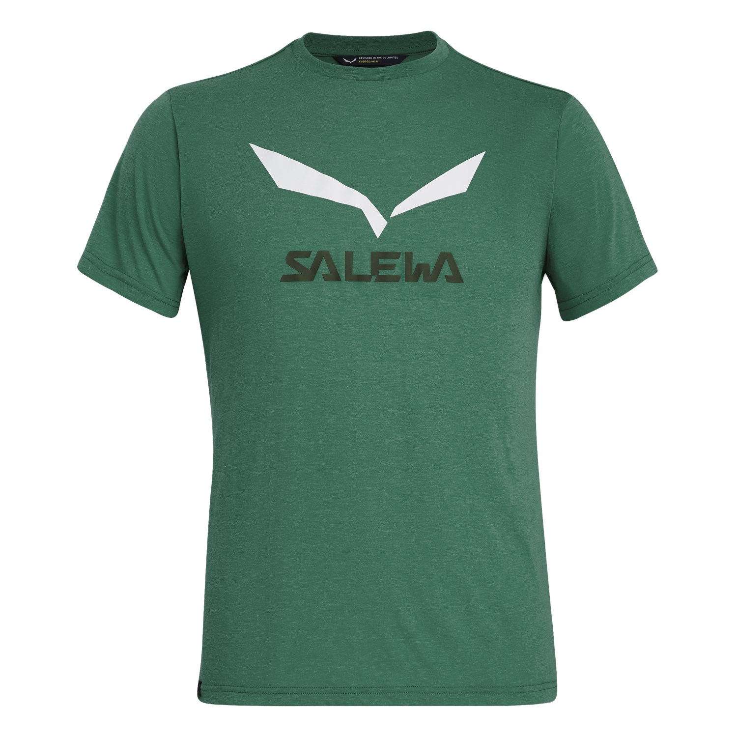 Camisetas Hombre Chile - Salewa Solidlogo Drirelease® - Verde - XBOE-17648